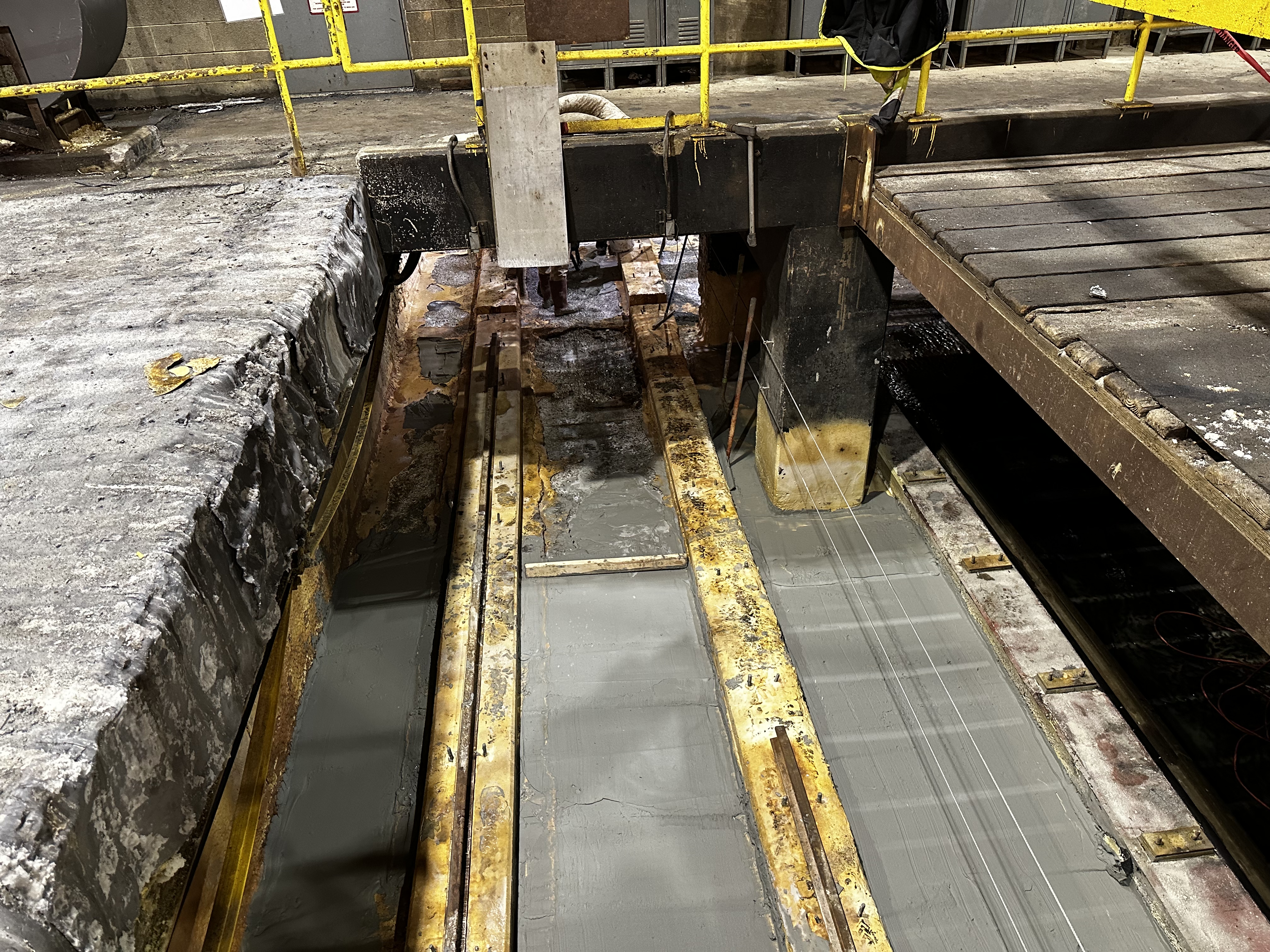 Installing latex-modified repair mortar to rebuild substrate
